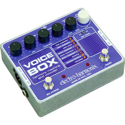 electro harmonix voice box harmony machine vocoder|electro Harmonix voice box review.